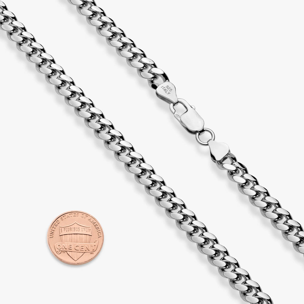 Rhodium Plated Sterling Silver