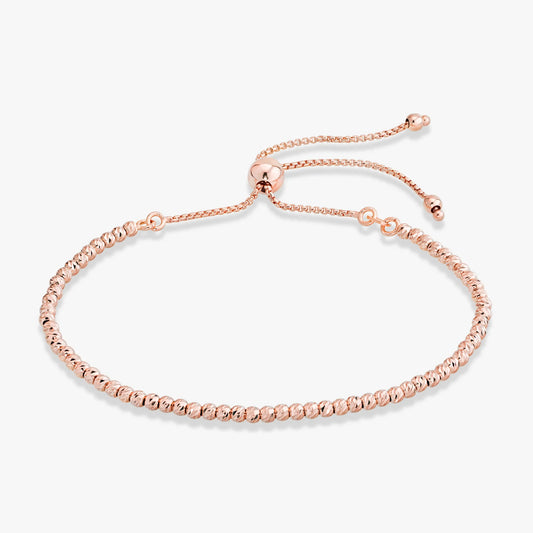 18K Rose Gold Over Silver
