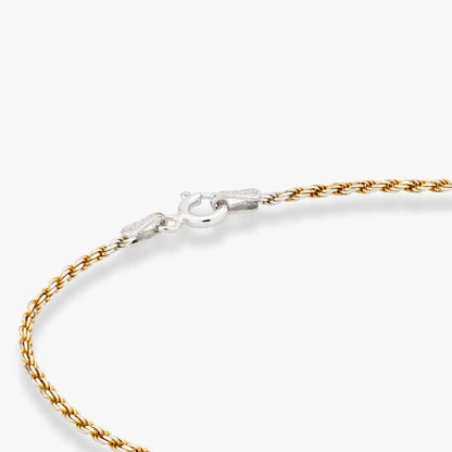 Two-Tone 18K Gold Over Silver
