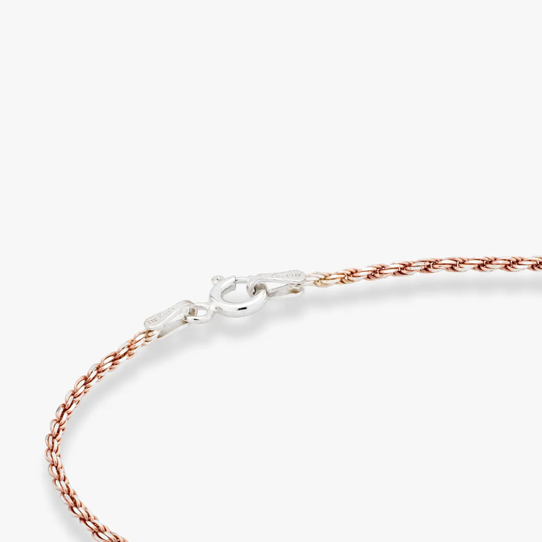 Two-Tone 18K Rose Gold Over Silver