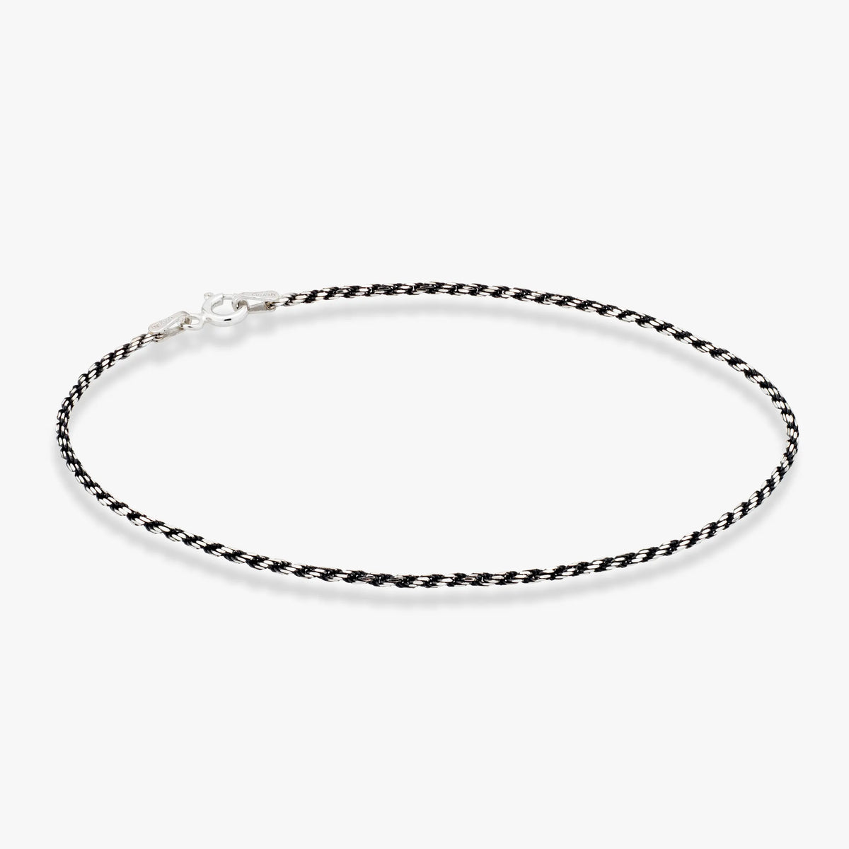 Two-Tone Black Rhodium Over Silver