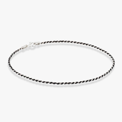 Two-Tone Black Rhodium Over Silver