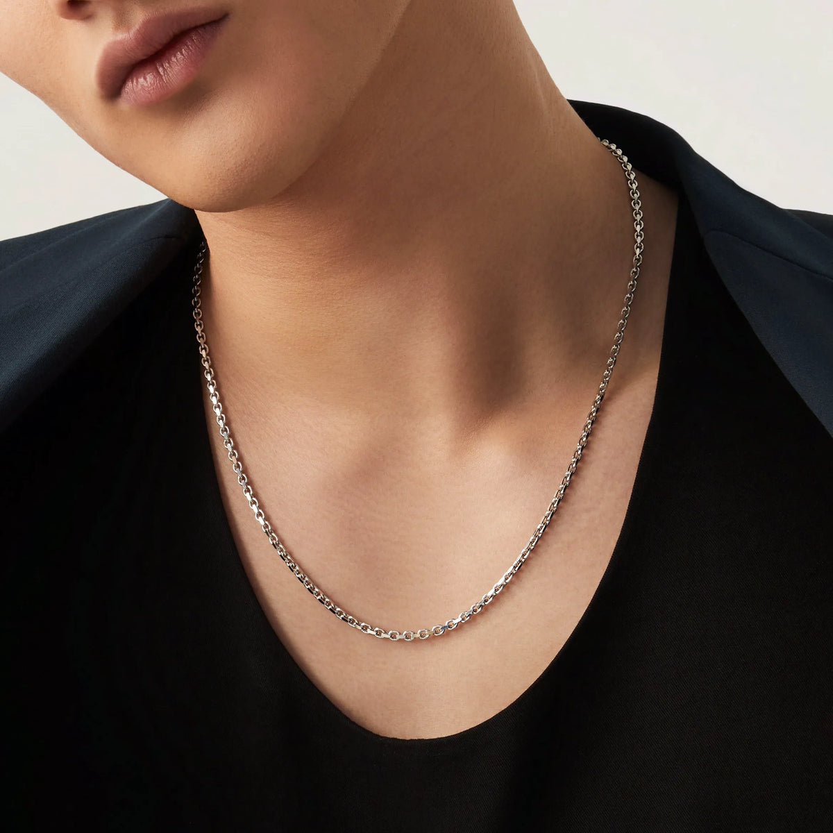 Rhodium Plated Sterling Silver