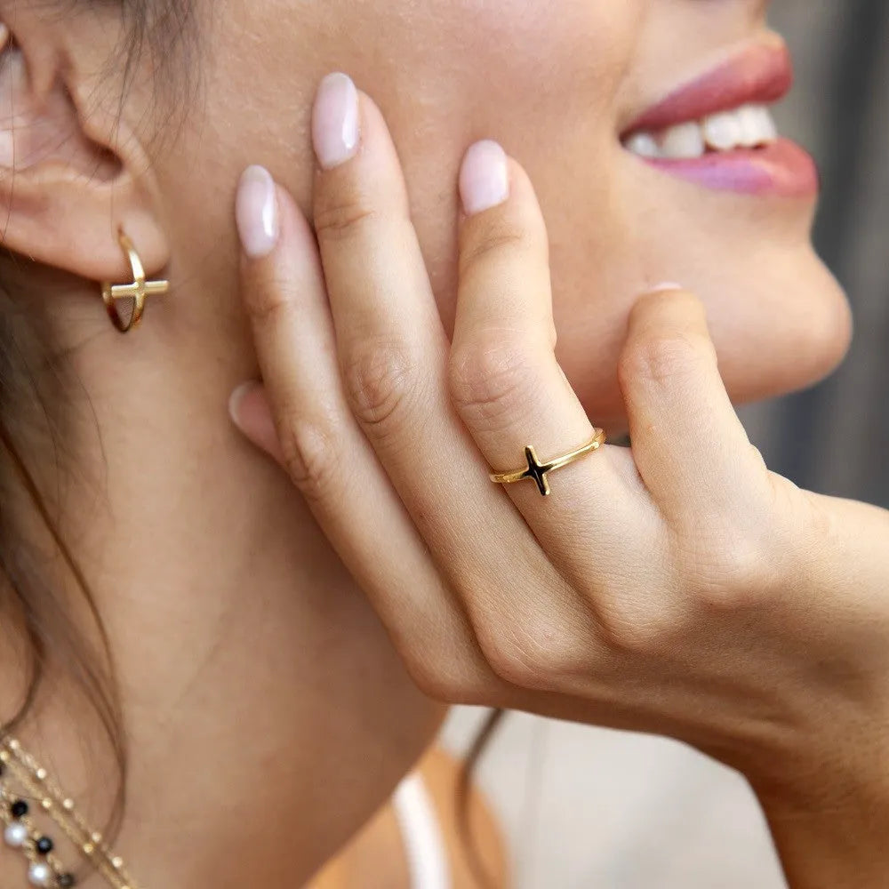 18K Gold Over Silver